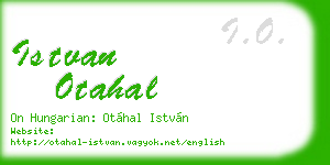 istvan otahal business card
